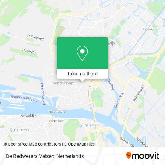 De Bedweters Velsen map