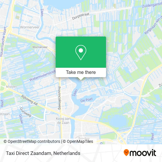 Taxi Direct Zaandam map