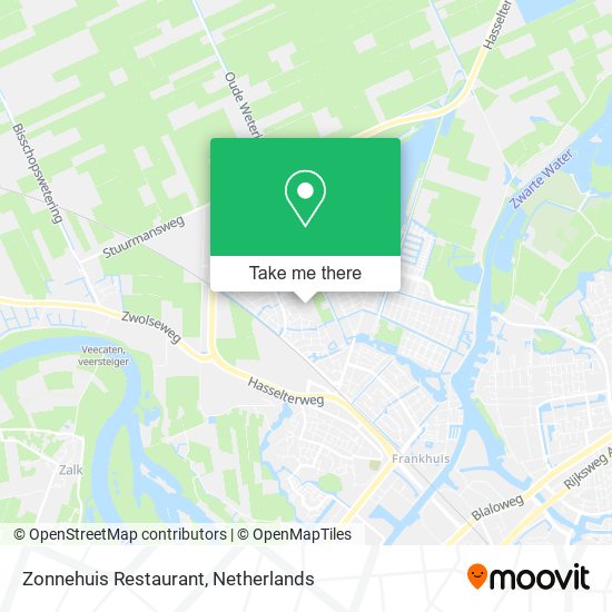 Zonnehuis Restaurant map