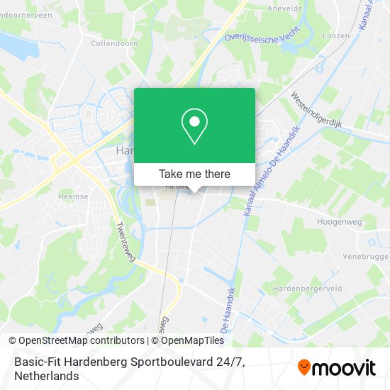 Basic-Fit Hardenberg Sportboulevard 24 / 7 map