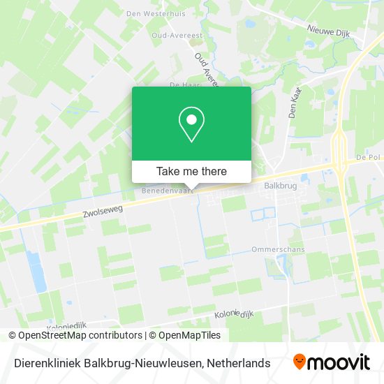 Dierenkliniek Balkbrug-Nieuwleusen map