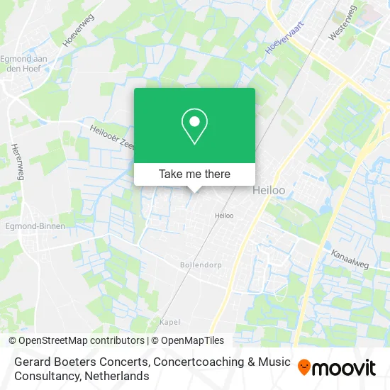 Gerard Boeters Concerts, Concertcoaching & Music Consultancy Karte