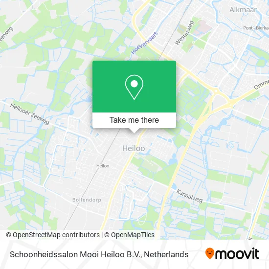 Schoonheidssalon Mooi Heiloo B.V. map