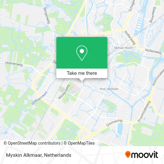 Myskin Alkmaar map