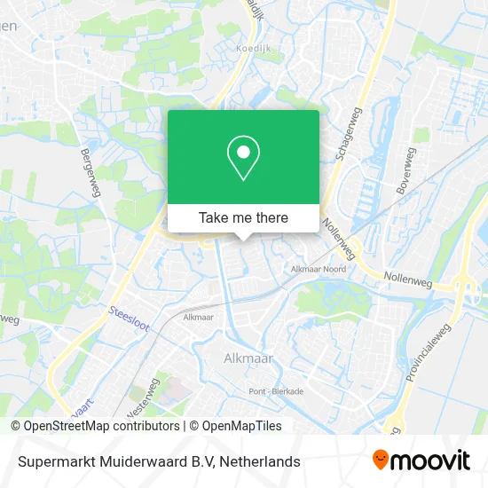 Supermarkt Muiderwaard B.V map