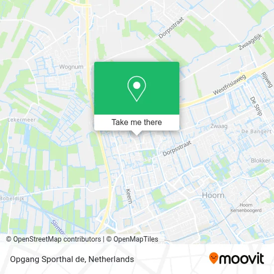 Opgang Sporthal de map