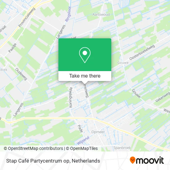 Stap Café Partycentrum op map