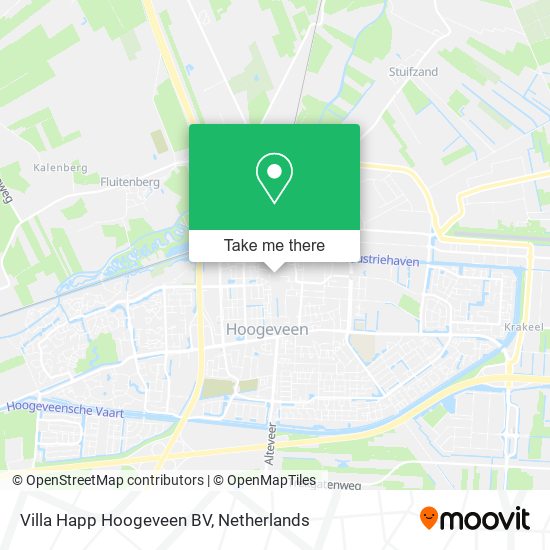 Villa Happ Hoogeveen BV map