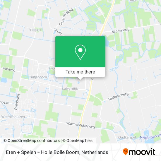 Eten + Spelen = Holle Bolle Boom map