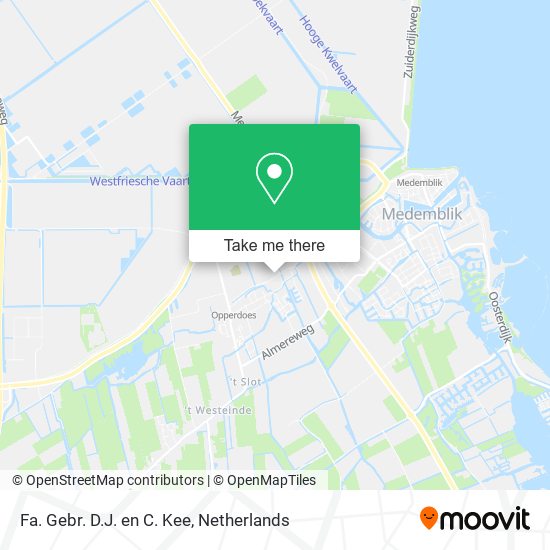 Fa. Gebr. D.J. en C. Kee map