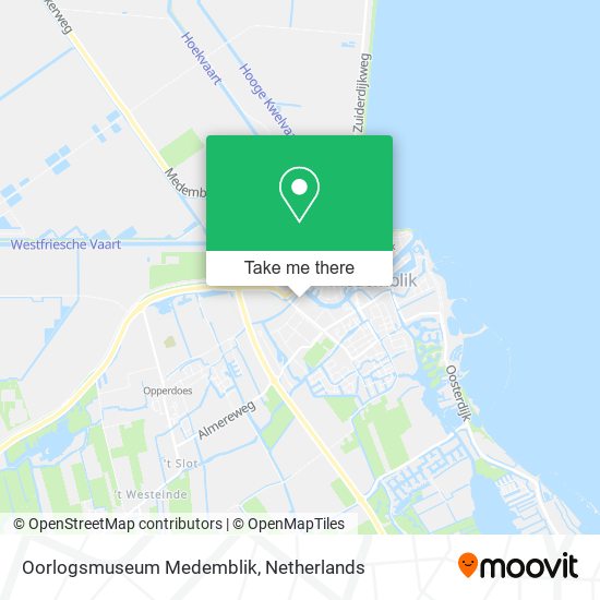 Oorlogsmuseum Medemblik map
