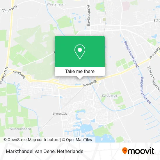 Markthandel van Oene map