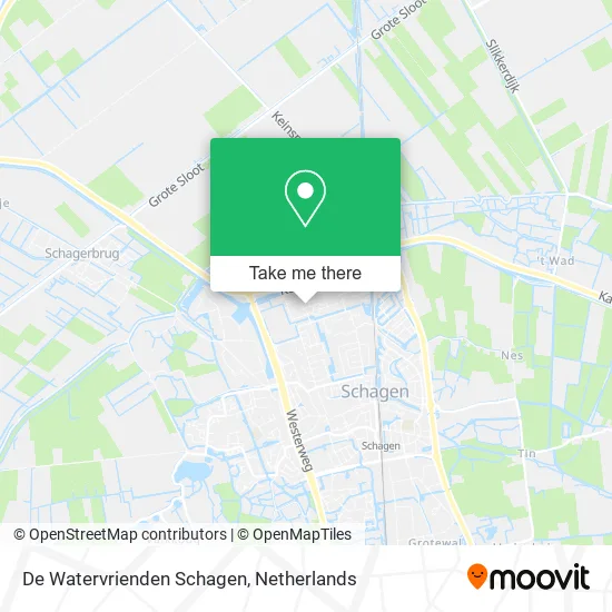 De Watervrienden Schagen map