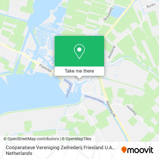 Coöperatieve Vereniging Zeilrederij Friesland U.A. map
