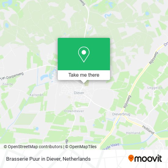 Brasserie Puur in Diever map