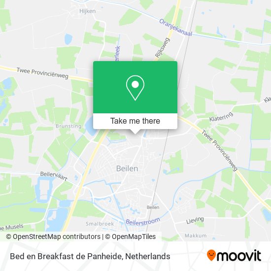 Bed en Breakfast de Panheide map