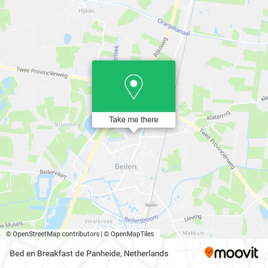 Bed en Breakfast de Panheide map