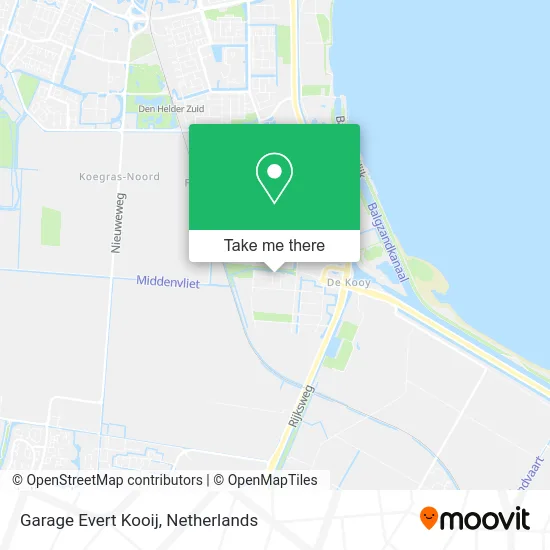 Garage Evert Kooij map