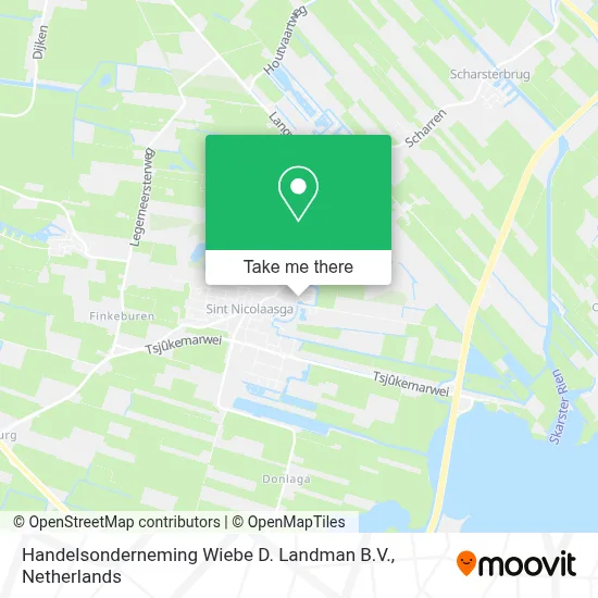 Handelsonderneming Wiebe D. Landman B.V. map