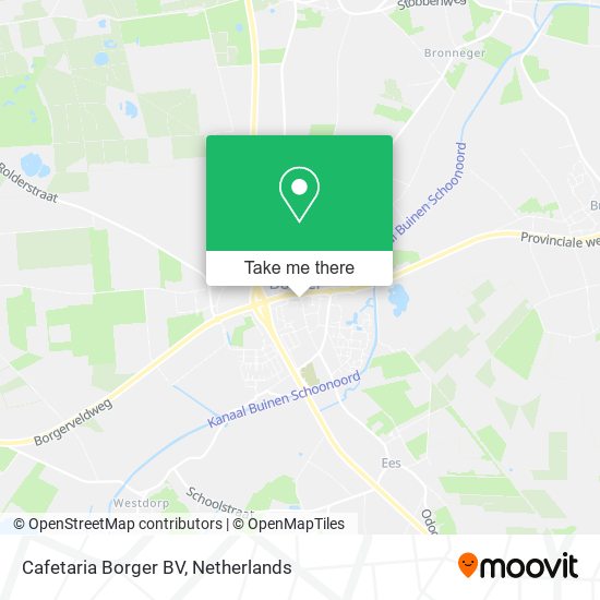 Cafetaria Borger BV map