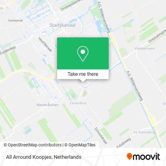 All Arround Koopjes map