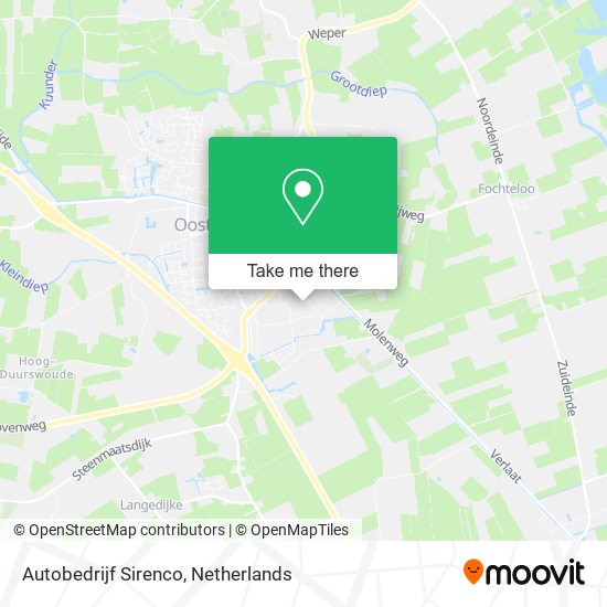 Autobedrijf Sirenco map