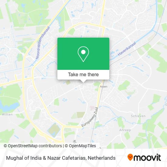 Mughal of India & Nazar Cafetarias map