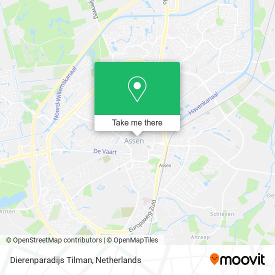Dierenparadijs Tilman map
