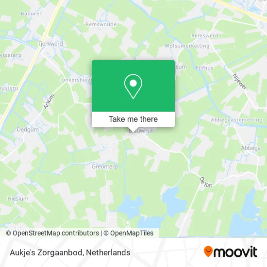 Aukje's Zorgaanbod map