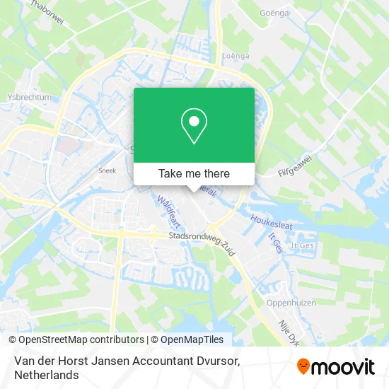 Van der Horst Jansen Accountant Dvursor map