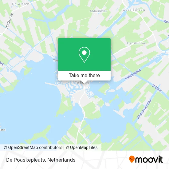 De Poaskepleats map