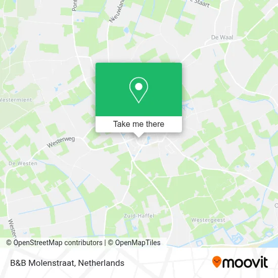B&B Molenstraat map