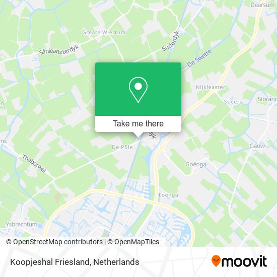 Koopjeshal Friesland map