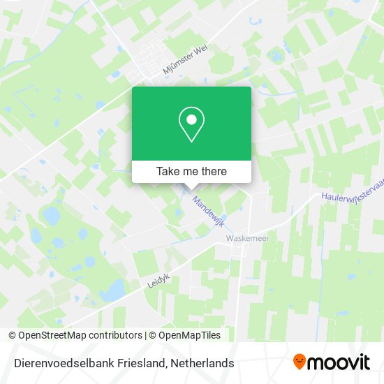 Dierenvoedselbank Friesland map