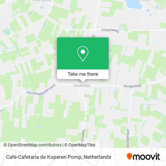 Café-Cafetaria de Koperen Pomp map