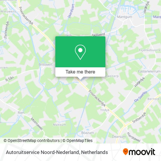 Autoruitservice Noord-Nederland map
