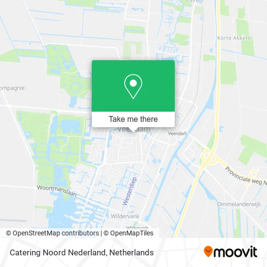 Catering Noord Nederland map