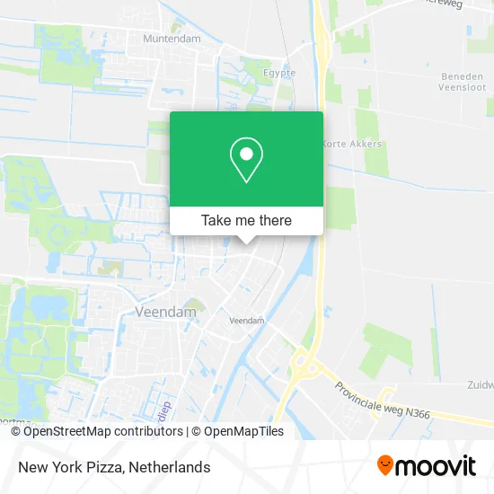 New York Pizza map