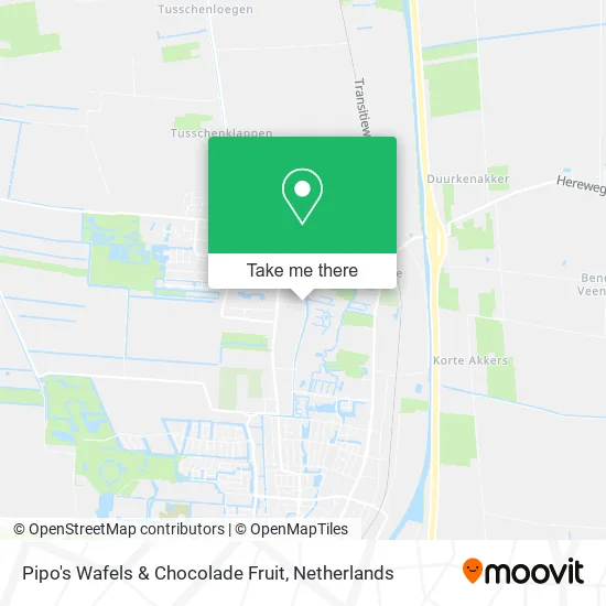 Pipo's Wafels & Chocolade Fruit map