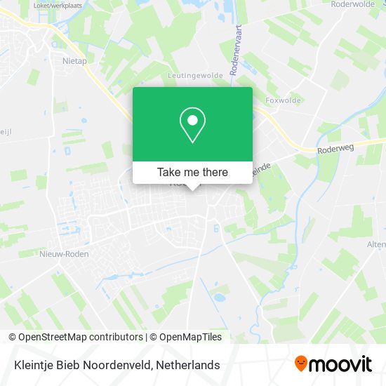 Kleintje Bieb Noordenveld map