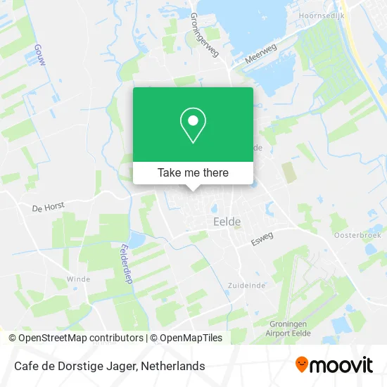 Cafe de Dorstige Jager map