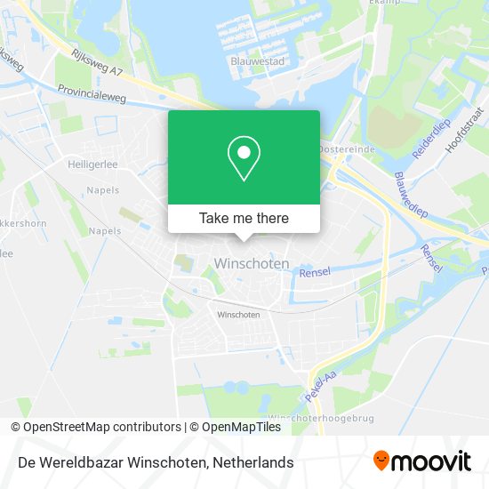 De Wereldbazar Winschoten map