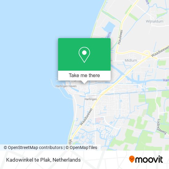 Kadowinkel te Plak map