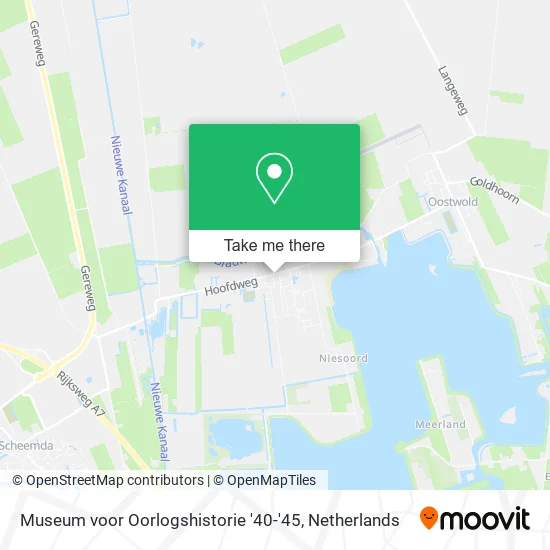 Museum voor Oorlogshistorie '40-'45 map