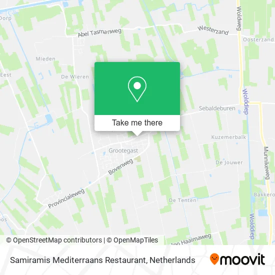 Samiramis Mediterraans Restaurant map