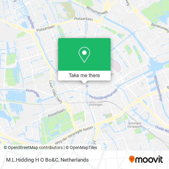 M.L.Hidding H O Bo&C map