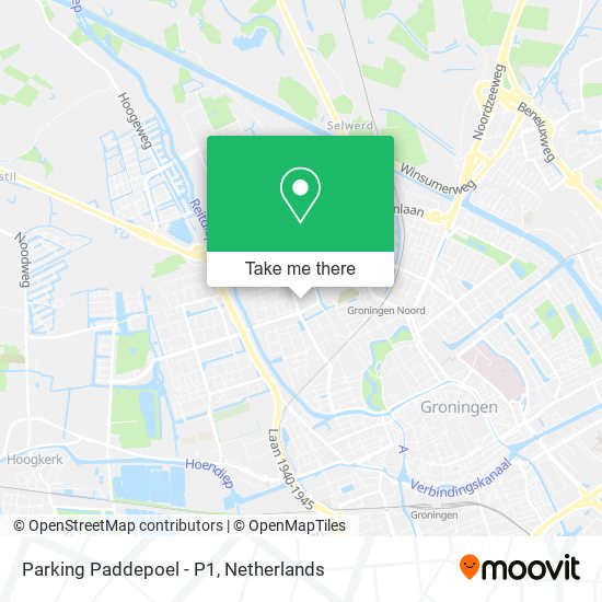 Parking Paddepoel - P1 map