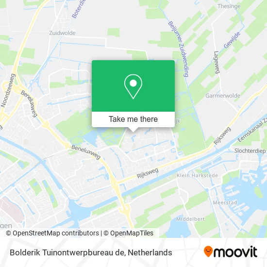 Bolderik Tuinontwerpbureau de map