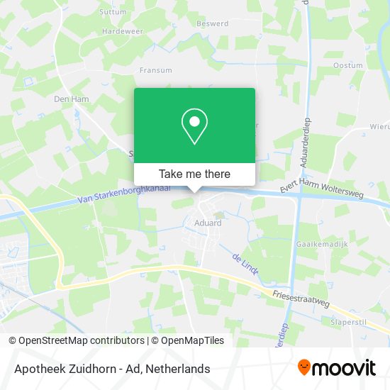Apotheek Zuidhorn - Ad map
