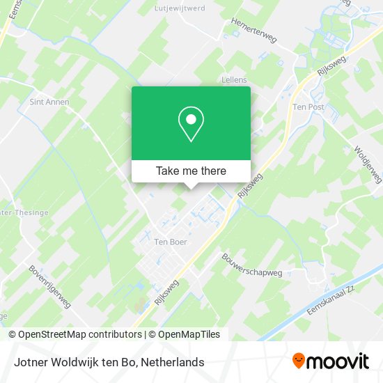 Jotner Woldwijk ten Bo map